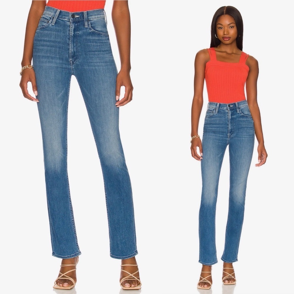 MOTHER- High Waisted Rider Skimp in Sorry I'm Staring Size 28